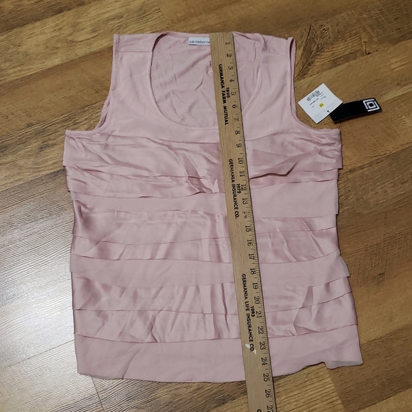 Liz Claiborne  - Light Pink Ruffle Tank - Ladies Medium - Picture 7 of 14